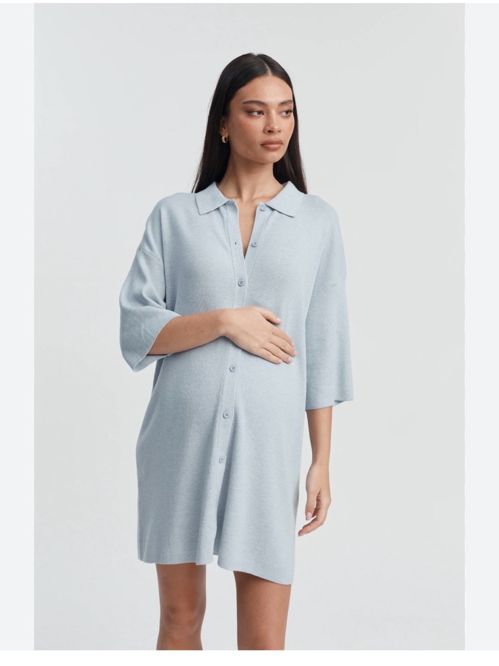 LEGOE Heritage Oversized Wool T-shirt Polo Dress Cottagecore Coquette Coastal